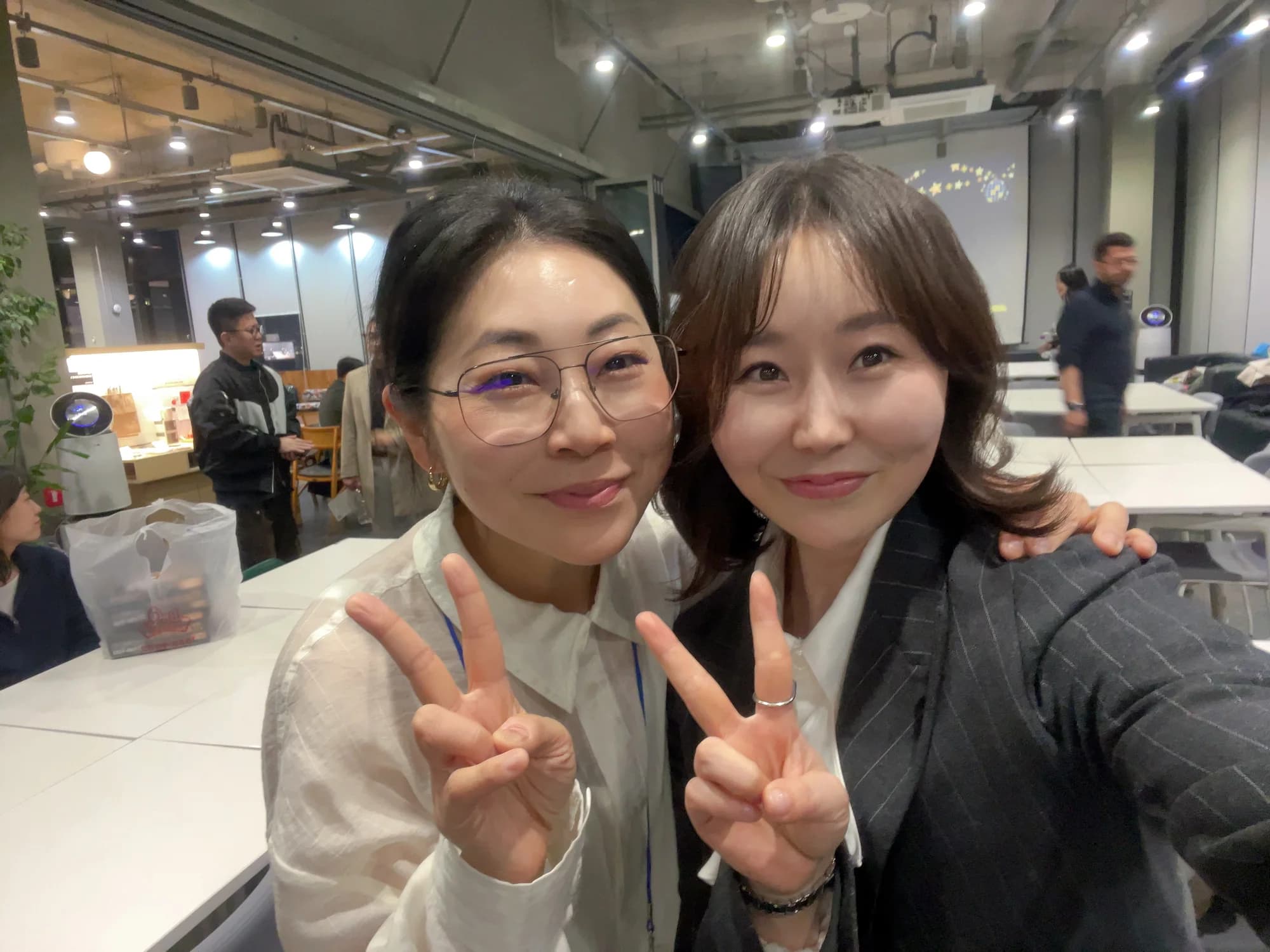 링크 본사 대표님과 미소컬러틱 미소샘 인증샷